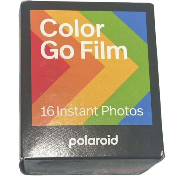 Polaroid Go Color Film 16 Photos Black Frame Double Pack 12/2024 SEALED Box Wear - Picture 1 of 8